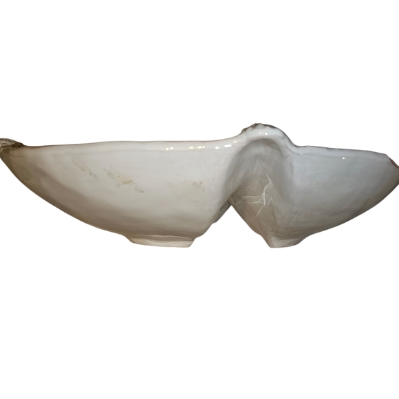 Mud Pie Starfish Collection Divided Dish White Glaze 5 Sections Vegetable Tray - Picture 4 of 4